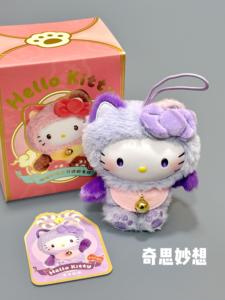 Lot de 8 boîtes en gros – Série <span class=keywords><strong>Anime</strong></span> MOETCH Sanrios Hello-Kittyed Meow Blessing – Boîte mystère de figurines en vinyle et peluches – Articles de collection pour jouets et cadeaux - Product Image 4