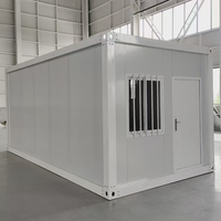 Maison conteneur détachable de 20 pieds, bureau préfabriqué portable, mini-maison modulaire