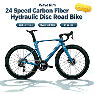 Yüksek Modüllü Karbon Fiber 700C Nesil İçten Kablo Yönlendirmeli Dalgalı Jant R7120 Hidrolik Disk Frenli Hafif Yarış Bisikleti - Product Image 1