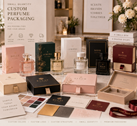 Ensemble d'emballage de parfum de luxe personnalisé, flacon de parfum en verre avec boîte en papier de qualité supérieure