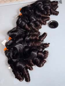 Cabello Virgen Indio de Templo, Cabello Virgen Camboyano, Paquetes de Cabello Rizado Birmano, Paquetes de Cabello Virgen <span class=keywords><strong>Filipino</strong></span>, en Stock en EE. UU. Sin Aranceles - Product Image 4