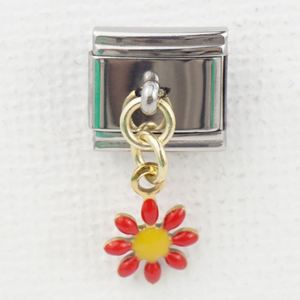 Nouvelle série de bracelets modulaires de style italien avec pendentifs floraux, chaîne d'assemblage personnalisée, bracelets à breloques tendance - Product Image 5