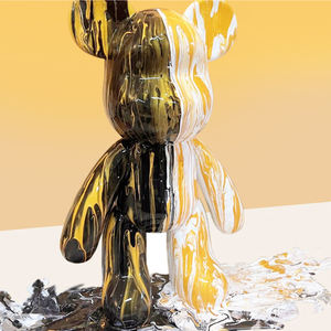 Özelleştirilmiş sanat zanaat beyaz ayı şekil 18cm/23cm/33cm/53cm uzun boylu buzlu yüzey DIY sıvı sıvı boyama için ayı - Product Image 3