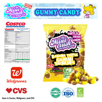 Caramelos Suecos Veganos Personalizados al por Mayor en Forma de Bloque, Caramelos Suecos Halal con Sabor a Banana y Caramelo