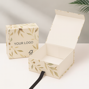 Recycled Materials Eco-Friendly <b>Gift</b> & Craft Paper <b>Boxes</b> with Magnetic Closure UV Coating <b>Gold</b> Foil Custom Design - Product Image 3