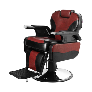 Sillón de Barbería Clásico Retro con Cuero Sintético, Diseño Antiguo Hidráulico para Salón de Belleza, Venta al por Mayor para Peluquería, Personalizable - Product Image 4