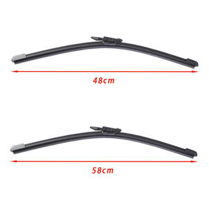 Balais d'essuie-glace avant sans cadre Jaguar 07-15 XF 09-17 XJ en caoutchouc naturel pour voitures - Product Image 2