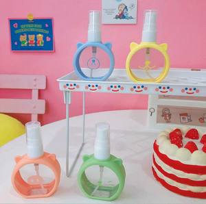 Vaporisateur pour parfum à l'<span class=keywords><strong>alcool</strong></span>, désinfectant pour les mains, motif chat cochon, chat mignon, récipient en plastique, 55ml, 1 pièce - Product Image 2