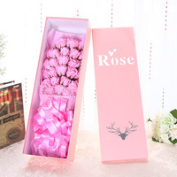 Emballage de luxe AYOYO pour la Saint-Valentin, bouquet de roses blanches, boîte cadeau pour fille, ensemble de fleurs en savon, autres fleurs décoratives