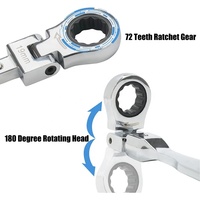 20pcs Set Kunci Ratchet Kepala Fleksibel 8-19mm Kepala Torx yang Dapat Diganti Obeng Ratchet Multi Alat 27pcs Set Kunci Ratchet 6-20mm