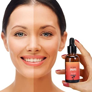 Han Linger - Gotas Bronceadoras Faciales y Corporales de 30 ml, <span class=keywords><strong>Acelerador</strong></span> de <span class=keywords><strong>Bronceado</strong></span> <span class=keywords><strong>Natural</strong></span> y Orgánico, Hidratante de Larga Duración, Marca Privada - Product Image 5