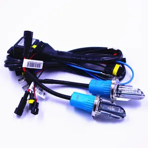 Maçaneta automotiva, acessórios automotivos ac 35w 55w hid bi xenon h4 slim canbus hid balastro xenon kits hi baixo lâmpada de balanço