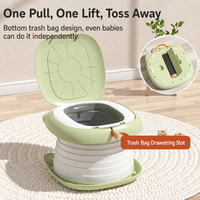 Toilette pliable d'urgence pour enfants, idéale pour la randonnée, le camping, les voyages en voiture, urinoir portable pour enfants en extérieur
