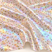 Tissu vinyle holographique personnalisé pour impression numérique, simili cuir imperméable pour la décoration de meubles, artisanat, nœuds – Sans quantité minimale de commande (MOQ)