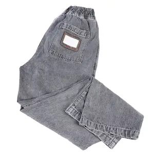 Mode lässige graue Jeans für Damen Jeans Jeans-Highs Hosen für Damen