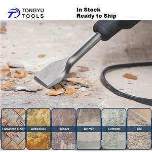 SDS Plus 3インチ X 6.5インチ タイル除去チゼルビット、クランクヘッド フラットワイドスケーリングツール モルタル 接着剤 塗装 壁解体用 - Product Image 3