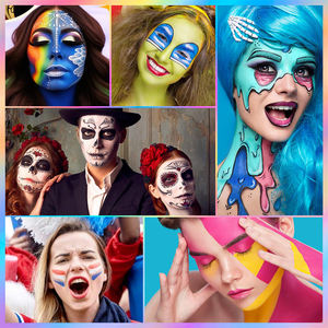 Pintura facial y corporal de <span class=keywords><strong>Halloween</strong></span> de 22 colores profesional activada por agua <span class=keywords><strong>para</strong></span> fiestas suministros de maquillaje - Product Image 6