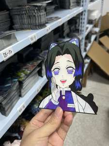 Pegatinas impermeables de Demon Slayer para niños, figuras de Anime Kochou <span class=keywords><strong>Shinobu</strong></span>, adhesivo creativo de coche, pegatina de movimiento para pared - Product Image 2