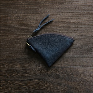 Boshiho Vintage Vegetable-Tanned Top-Grain Leather <b>Mini</b> Zippered Coin Purse Wallet Unisex Casual Use Daily Matching Super - Product Image 5