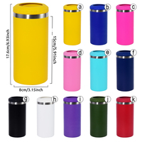 Nouvelle tasse de voyage 4 en 1, isotherme pour canettes de 16 oz et gobelets à bière, tasse sous vide en acier inoxydable et refroidisseur thermique avec couvercle