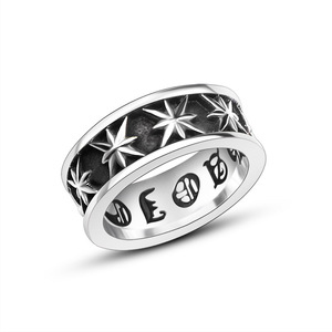 Retro <b>Titanium</b> Steel Star <b>Ring</b> Unisex Fashion Jewelry Gift SA1020 - Product Image 1