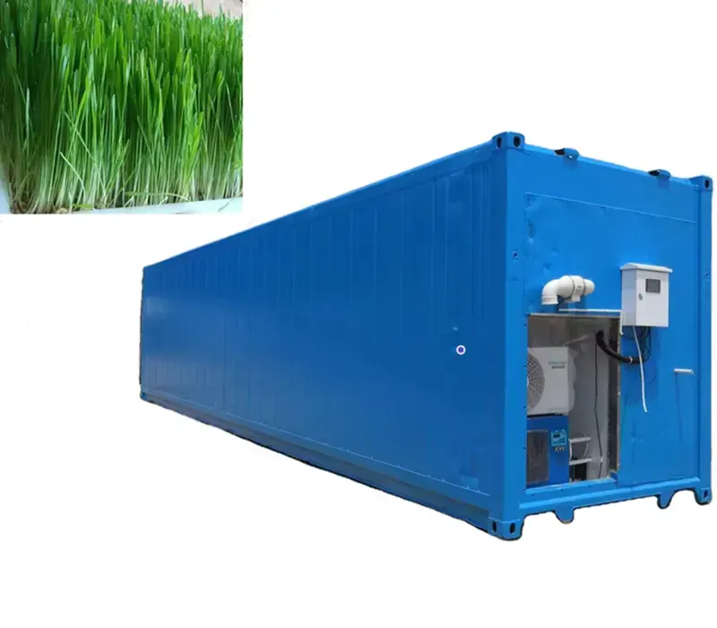 Smart hydroponic fodder growing container hydroponic fodder systems container bean sprouts machine for farm