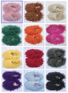 Zapatillas Casuales de Invierno y Otoño Listas para Enviar, Pantuflas de Piel de Mongolia, Pantuflas de Piel de Moda para Mujer - Product Image 6