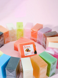 Papaya Honey Essential Oil <strong>Soap</strong> Cleansing Anti Acne Skin Brightening Cleanser Lemon Goat Milk Handmade <strong>Glycerin</strong> Whitening <strong>Soap</strong> - Product Image 4