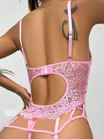 Lingerie Érotique Transparente en Dentelle pour Femme – Nuisette Sexy et Audacieuse – Lingerie Mature de Luxe Transparente et Ajourée