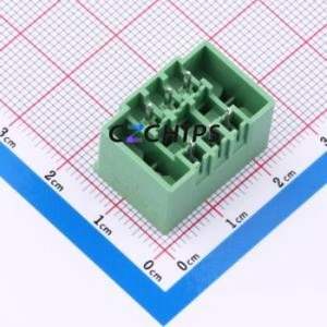 DB2EVHBM-3.81-2*3P-GN Plug-in Terminal Block Through hole,P=3.81mm Board-to-Board / Socket - Closed Screw Fixing 2x3P 3.81mm - Product Image 2