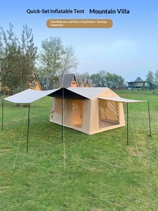 Tente de toit gonflable entièrement automatique 12X, une chambre, un salon, sans besoin de montage, imperméable, pour camping toutes saisons et protection solaire - Product Image 2