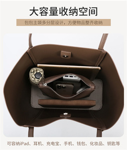 Bolsos de Mano al por Mayor Directo de Fábrica, Bolsos de Hombro de Gran Capacidad para Mujer, Bolsos Tote Casuales, Bolsos de Mano de Cuero PU para Dama - Product Image 3