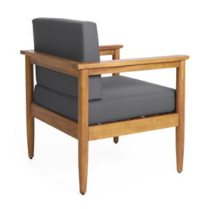 <span class=keywords><strong>GAVIN</strong></span> CLUB STUHL - Tragbarer Outdoor-Stuhl aus Modernem Akazienholz & Stoff, Umweltfreundlicher Gartenstuhl - Product Image 3
