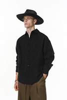 Vêtements pour hommes |   Chemise perlée en polyester style Old Money, nouvelle collection automne, marque tendance, coupe décontractée style américain