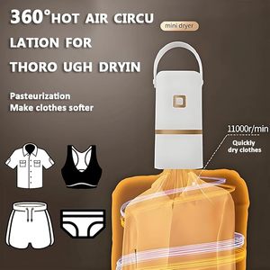 Mini Secadora de Ropa de Viaje, Secadora de Ropa Portátil Plegable con Calefacción por Aire y Bolsa para Lavar Ropa Interior y Ropa de Bebé - Product Image 2