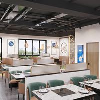 LL282 Installation facile, cloisons de restaurant mobiles translucides en acier inoxydable imperméable, écran de mobilier de bureau