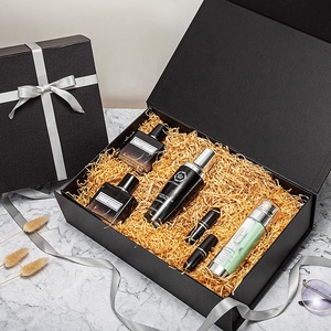 Luxury Foldable Magnetic Wedding <strong>Valentine</strong> Cardboard Gift Box Skincare Paper Packaging Embossed Ribbon Cosmetic Cardboard - Product Image 2