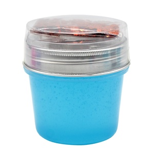 Slime avec accessoires, pâte à modeler cristalline, 4 couleurs, pour les jeunes de 7 à 14 ans, emballage en boîte de couleur, vente directe d'usine - Product Image 5