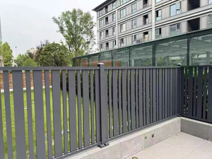 Tạm thời sử dụng kim loại màu đen Vườn Hồ Bơi nhôm dọc <span class=keywords><strong>picket</strong></span> hàng rào để bán Dễ dàng cài đặt nhà hàng rào - Product Image 6