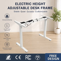 Cadre de bureau électrique réglable en hauteur de haute qualité, construction en acier robuste, assemblage rapide, vente en gros, MOQ 1 pièce