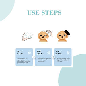 Champú en Espuma sin Agua para Mascotas 2 en 1, Limpieza y Desodorización para Perros y Gatos, Fácil de Usar, Aroma Fresco - Product Image 6