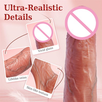 App-Fernbedienung mit 9 Vibrationsmodi Penis-Sleeve Cockring Vibrator, 4-in-1 Penisverlängerer zur Vergrößerung und Verlängerung Vibrierende Sexspielzeuge für Männer
