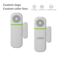 Alarme de porte sans fil portable personnalisable Daytech avec indicateur LED, volume réglable, rappel de batterie faible pour la maison