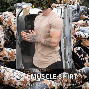 Camiseta Deportiva de Alta Calidad para Hombre, Tendencia 2026, Algodón de Secado Rápido, Estilo Casual Holgado, Talla Grande - Product Image 2