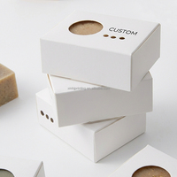 Boîtes à savon artisanales de qualité supérieure élégantes en gros avec fenêtre pour savon fait maison