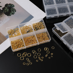 Accesorios de joyería DIY, juego de anillos abiertos de tamaño pequeño, varios colores para pulseras, collares, suministros para la fabricación de joyería con cuentas - Product Image 3