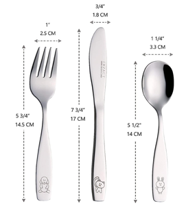 Ensemble de couverts pour enfants de haute qualité, mignon, 3 pièces, en acier inoxydable, cuillère, fourchette, <span class=keywords><strong>couteau</strong></span>, couverts pour bébés, couverts pour enfants - Product Image 5