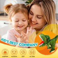 Marionnette à main dinosaure T-Rex pour animaux de compagnie, marionnette en peluche douce de 11 pouces avec bouche mobile, décoration pour espace animalier et maison