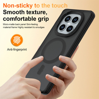 Funda Transparente Antihuellas para Redmi Note 13 14 4G 15Pro+ 5G, Carga Inalámbrica, Magnética, Antigolpes