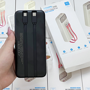 Batterie externe OEM à charge rapide, chargeur portable, banque d'alimentation, station d'alimentation 10000 mAh avec câble pour téléphone - Product Image 2